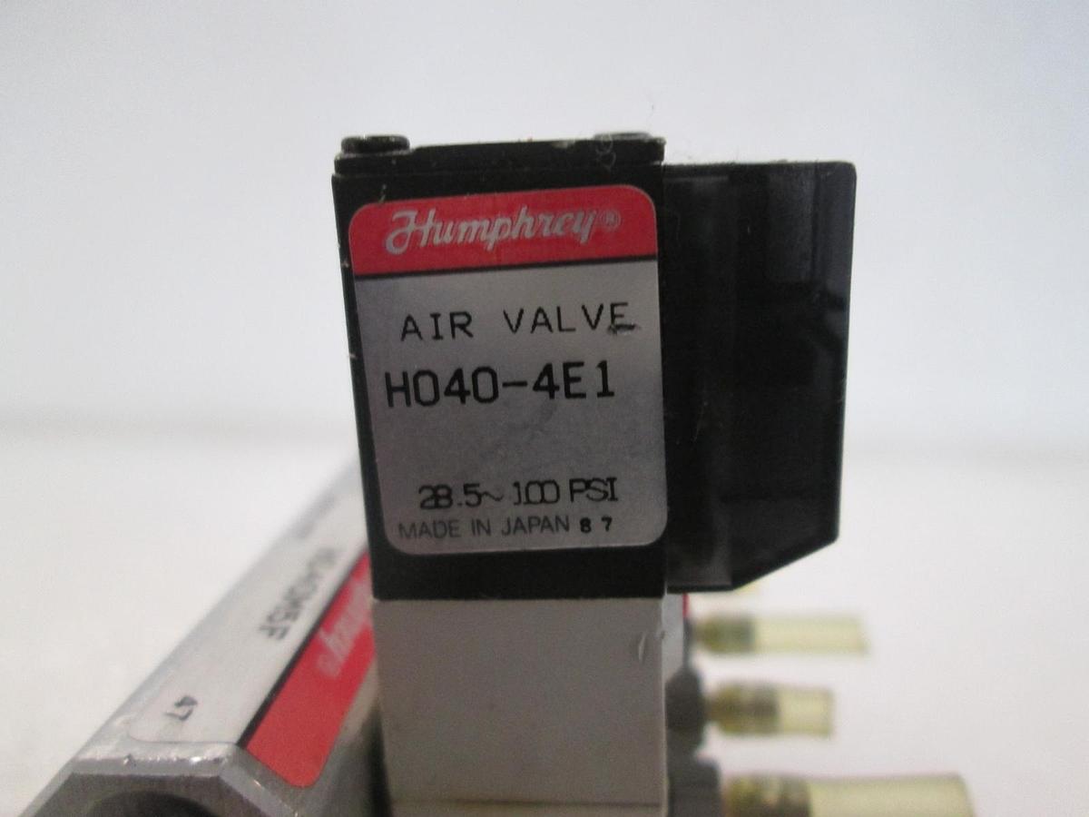 Used Humphrey, H040-4E1, 4 Valve Block Assy w/ H040M5F, Used