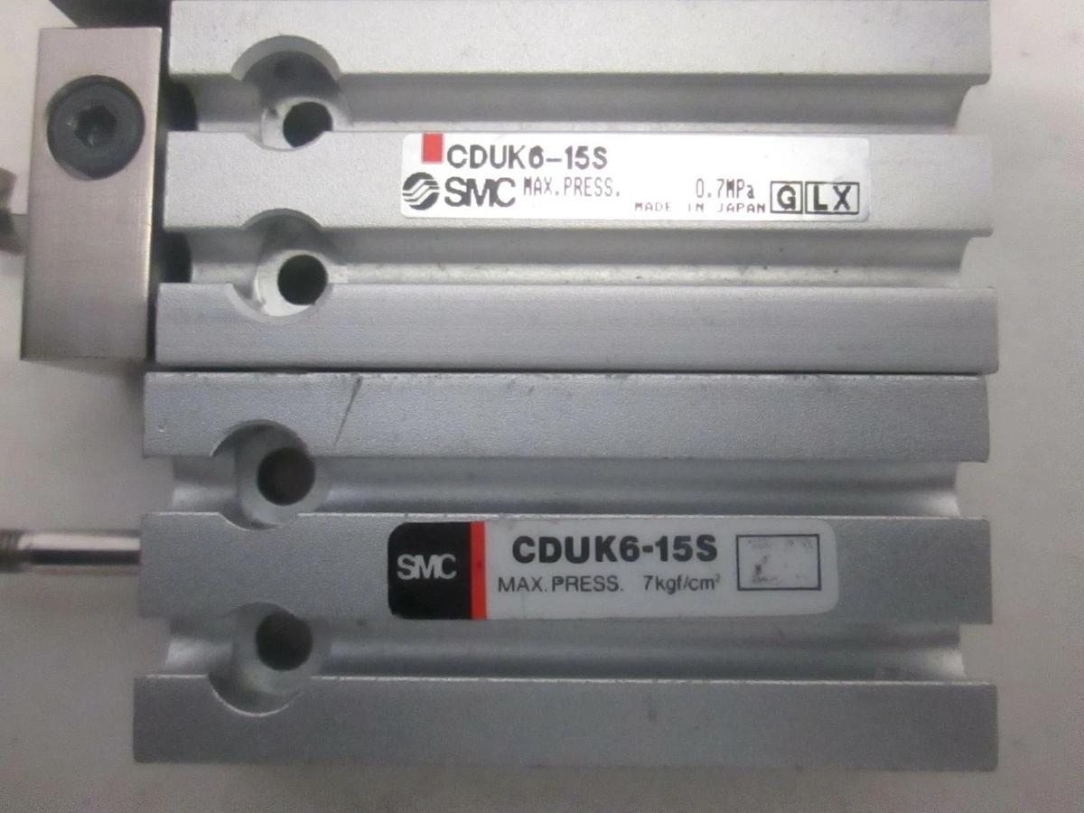 Used SMC, Compact Cylinder, CDUK6-15S, Used, Lot of 3