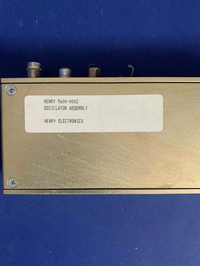Used Henry Electronics 9600-0002 Oscillator Assembly, Used