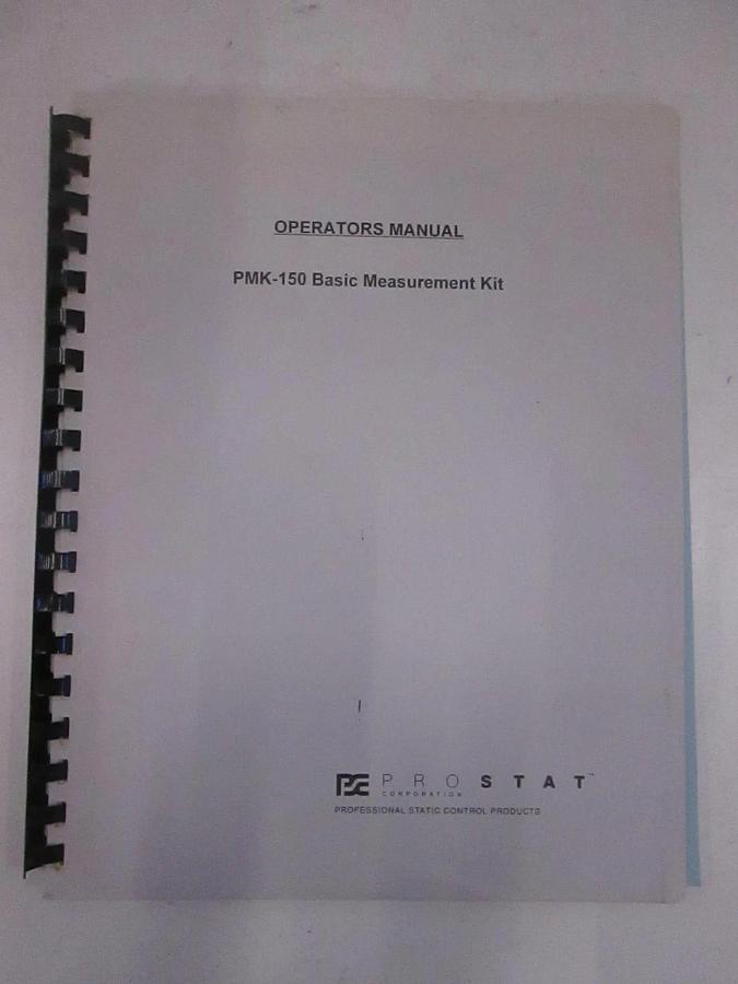 Used Prostat PMK-150 Basic Measurement Kit Operators Manual, Used
