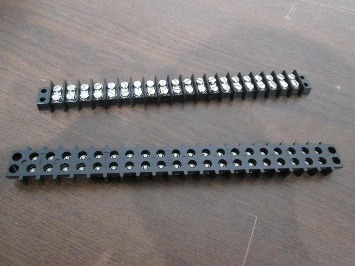 Used Cinch, 20 Position Terminal Block, Used, Lot of 2