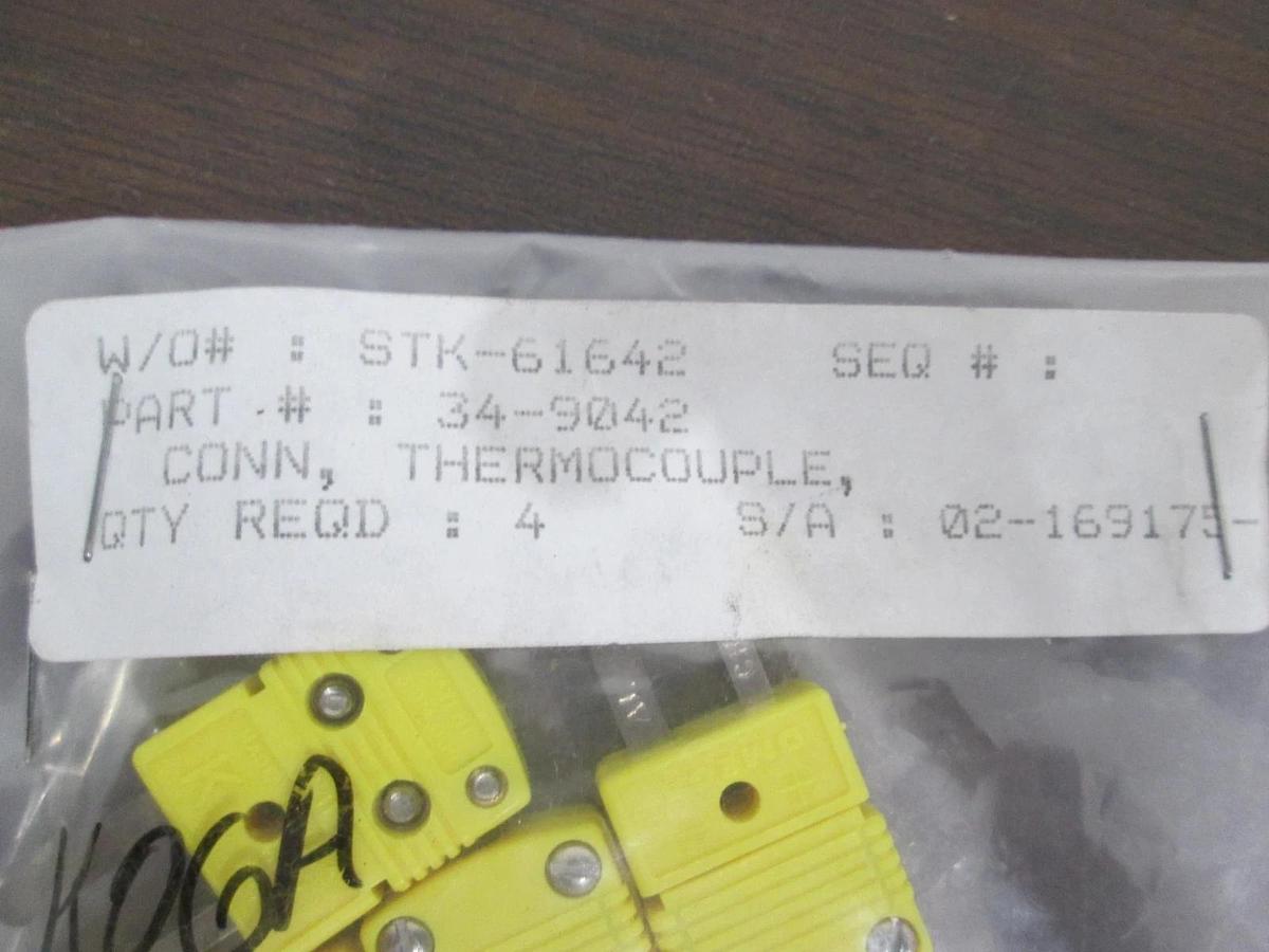 Used Omega, Type K, Quick Disconnect Male Thermocouple Connector, Used, Lot of 10