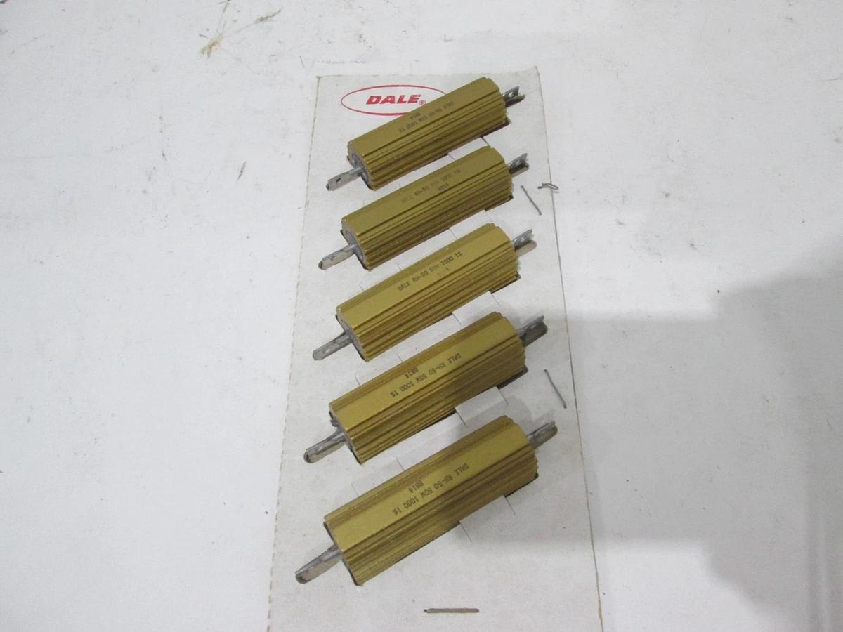 Dale, RH-50, 50W, 1% Resistor, New, Lot of 5