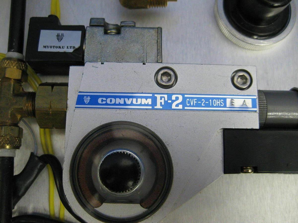 Used Vacuum Control Panel Assy w/ CONVUM CVF-2-10HS Vacuum Generator/Switch, Used