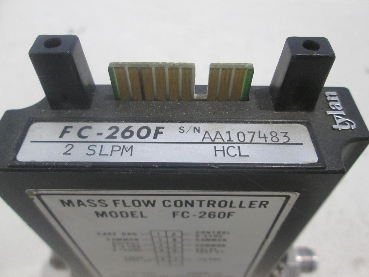 Used Tylan, FC-260F, Mass Flow Controller, 2 SLPM, HCL, Used