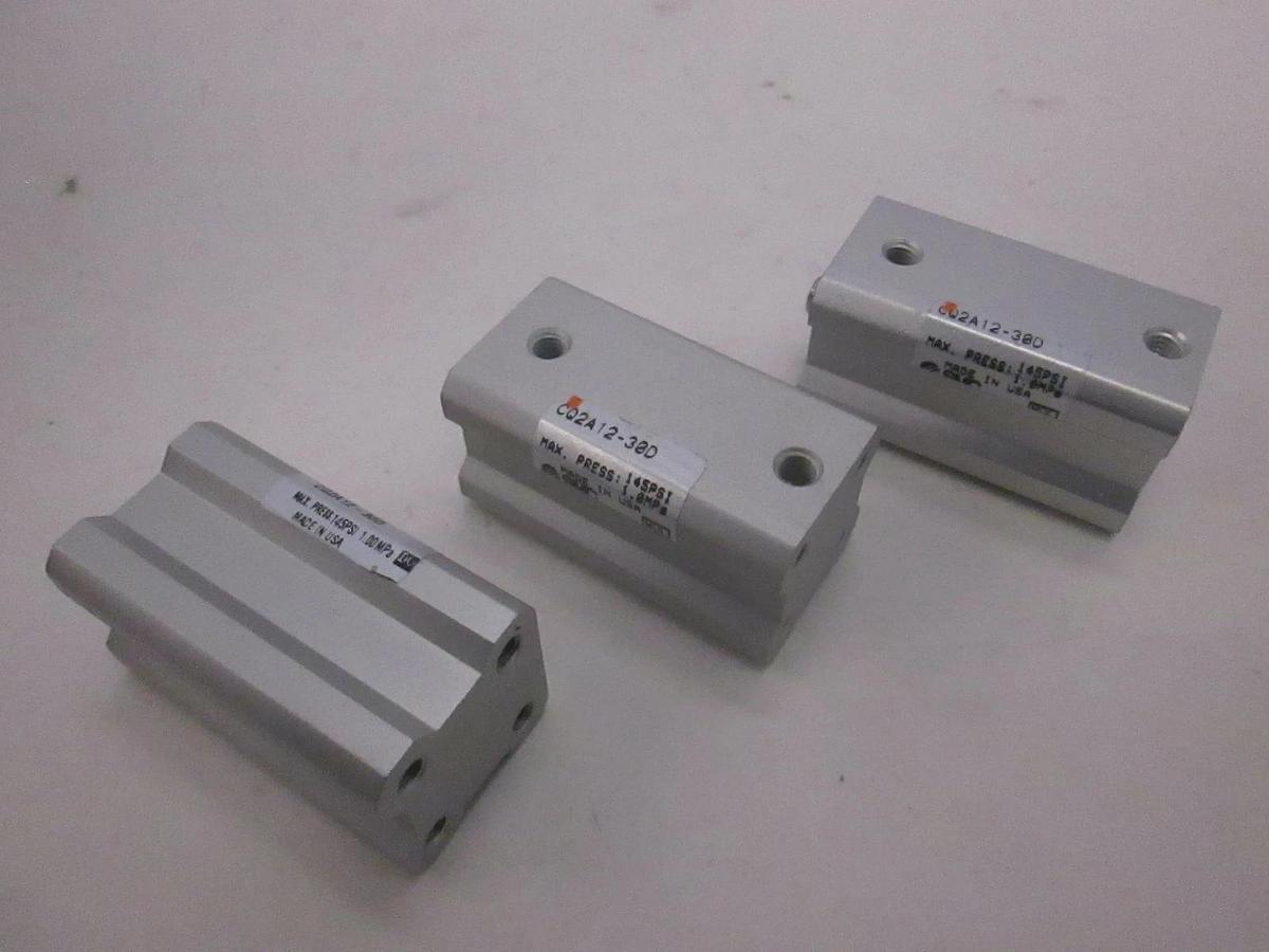 Used SMC, Cylinder, CQ2A12-30D, Used, Lot of 3