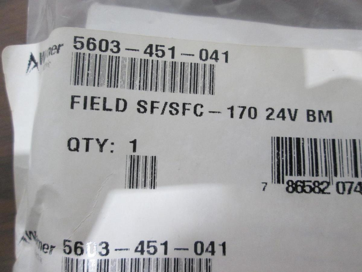 Warner, 5603-451-041, Field SF/ SFC-170 24V BM, New