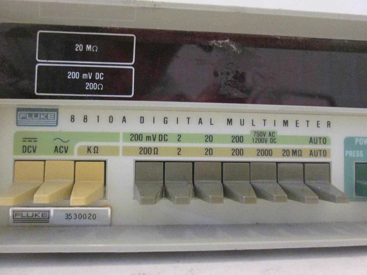 Used Fluke, 8810A, Digital Multimeter, Used