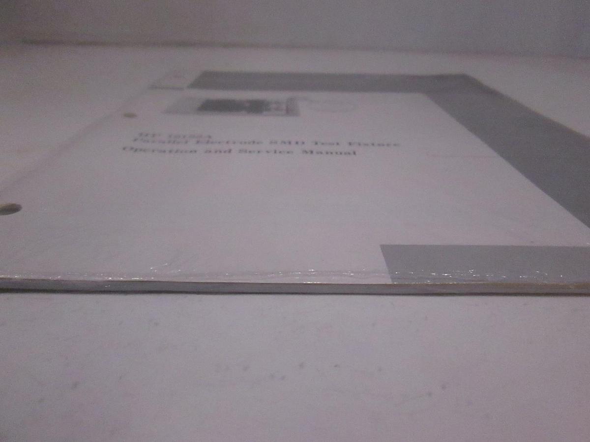 Used HP 16192A Parallel Electrode SMD Test Fixture Operation/ Service Manual, Used
