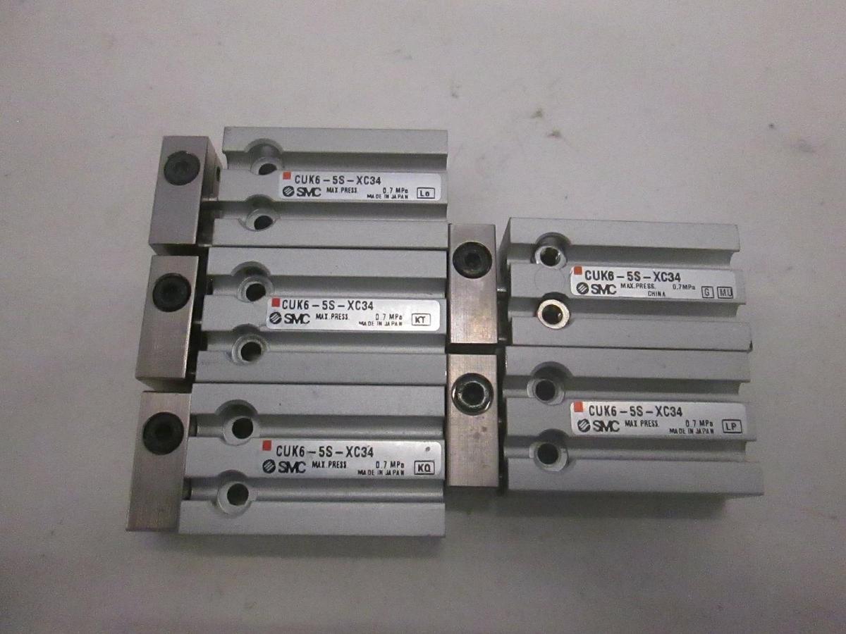 Used SMC, Slide Table, CUK6-5S-XC34, Used, Lot of 5