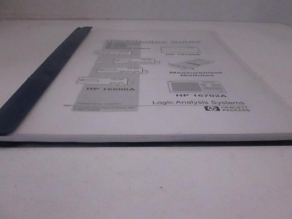 Used HP Measurement Modules Logic Analysis Systems Installation Guide, Used
