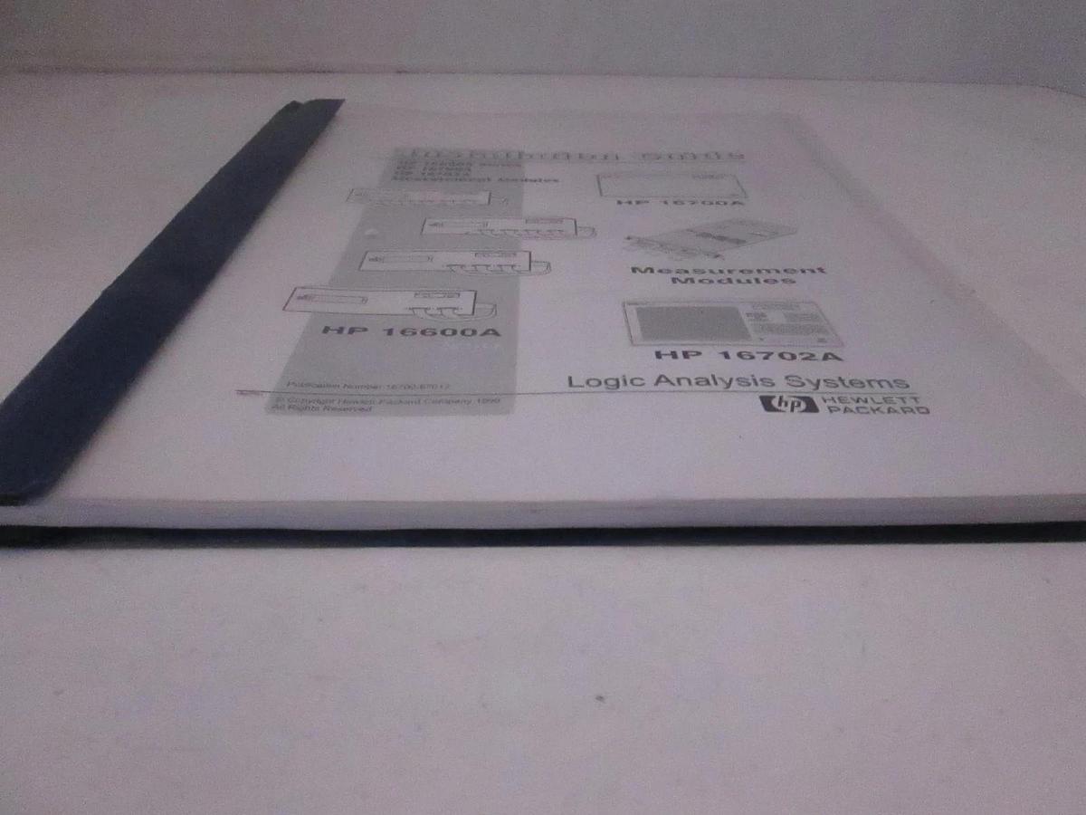 Used HP Measurement Modules Logic Analysis Systems Installation Guide, Used