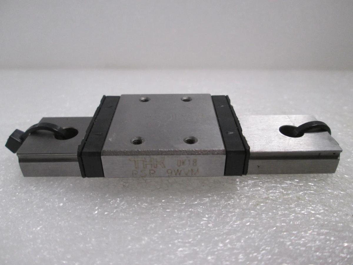 THK, RSR 9WVM, Linear Bearing Guide Block w/ Guide Rail, New