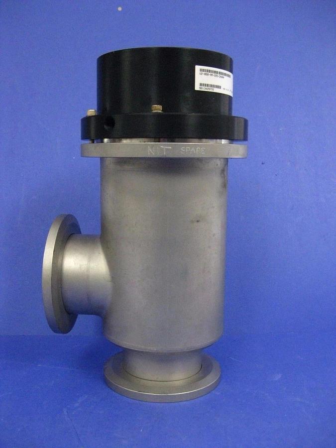 Used MKS HPS V2-840-AM-225-CLVNH Bellows Sealed Vacuum Valve, Right Angle, 3" Used