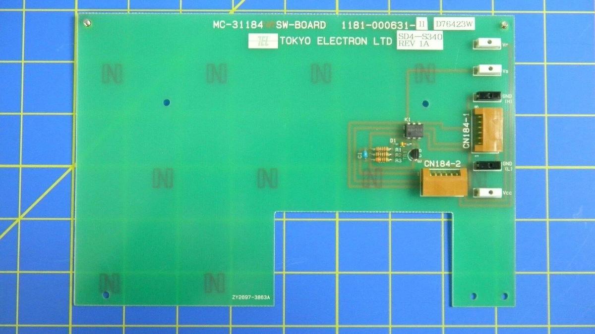 Used Tokyo Electron Limited, MC-31184 PCB Assembly for TS-4000Z Control Panel