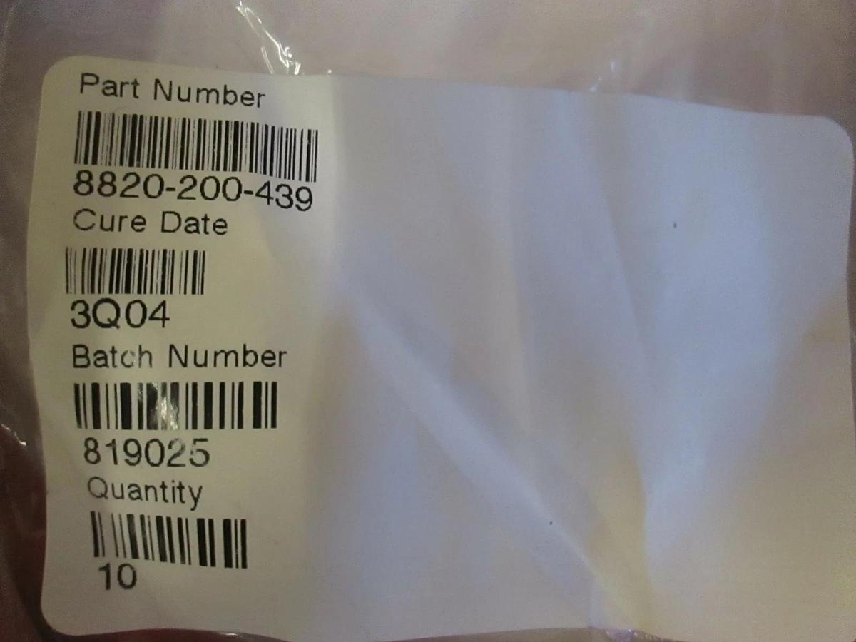 Used Real Seal Co, Red O-Rings, 8820-200-439, New Lot of 40