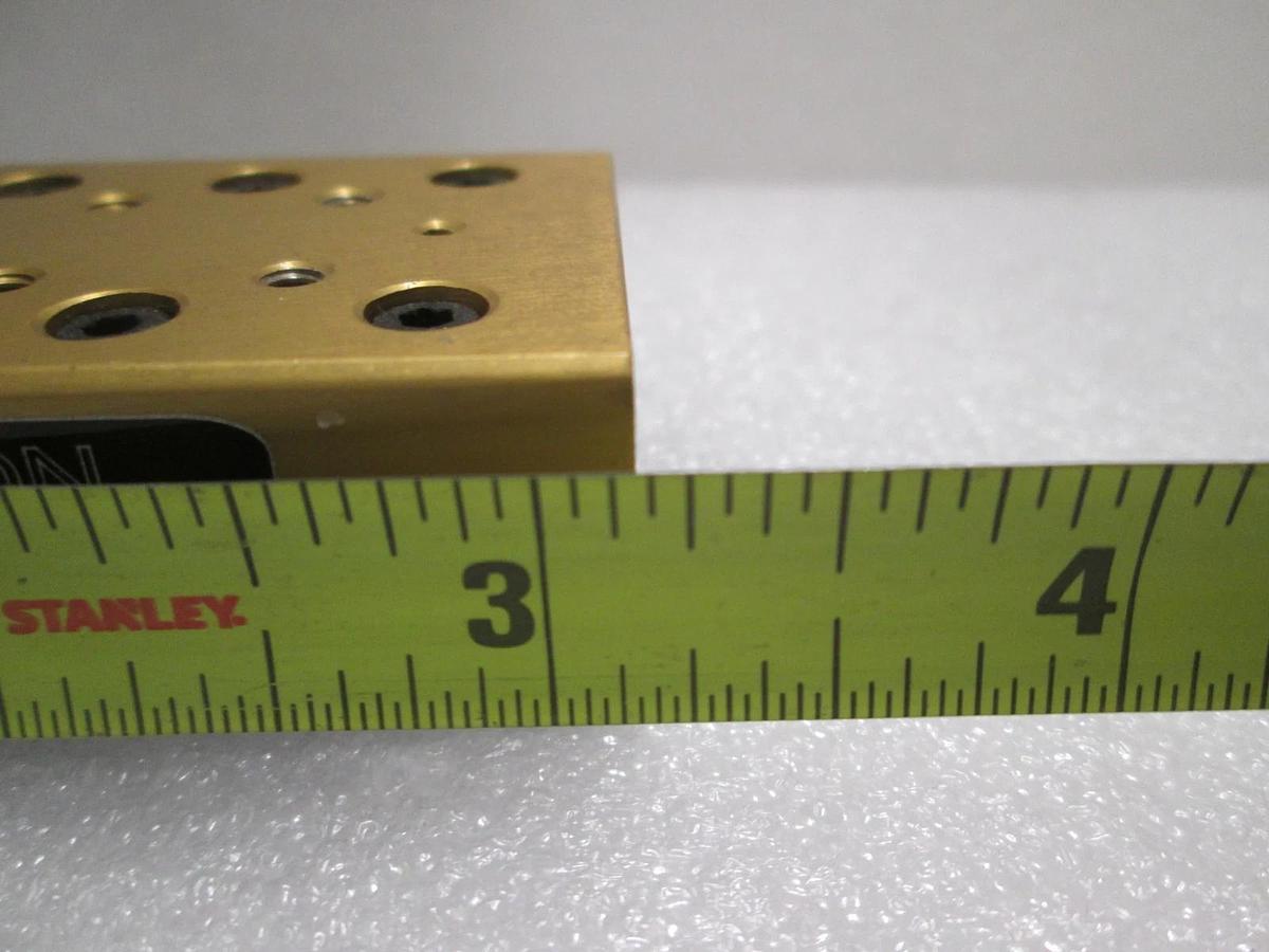 Used Del-Tron, Linear Bearing Guide Block w/ Guide Rail, Used