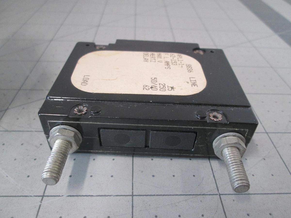 Used Airpax, Circuit Breaker, Single Pole, APL1-1-62-153, Used, Lot of 5