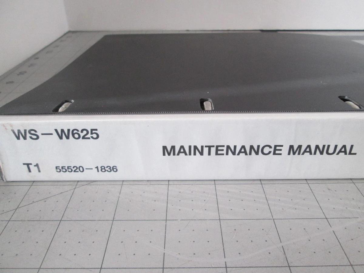 Used Screen, WS-W625, Maintenance Manual, Used