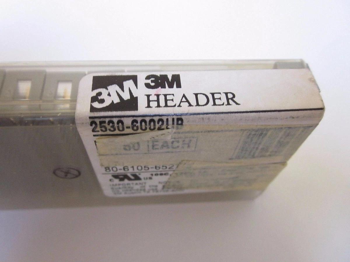 3M Header 2530-6002UB, 30 Contact, Board-to-Board Connector, LOT of 25