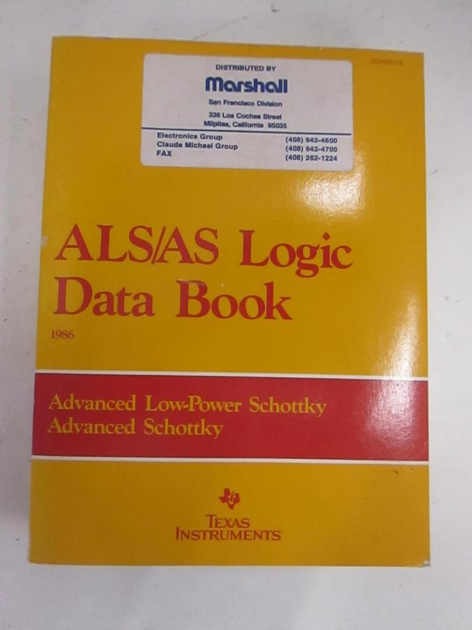 Used Texas Instruments ALS/AS Logic Data Book, Used