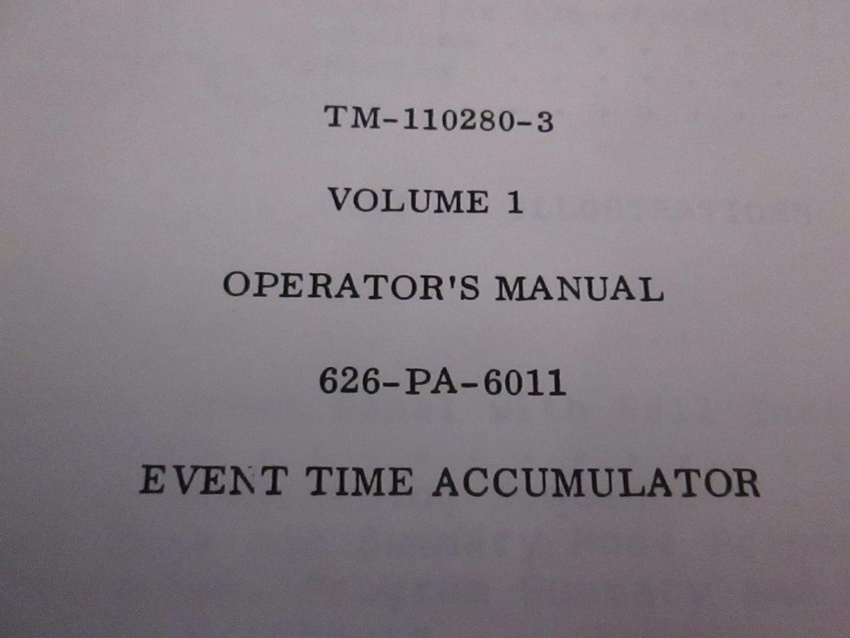 Used Dranetz TM-110280-3 Volume 1 Operator's Manual, Used