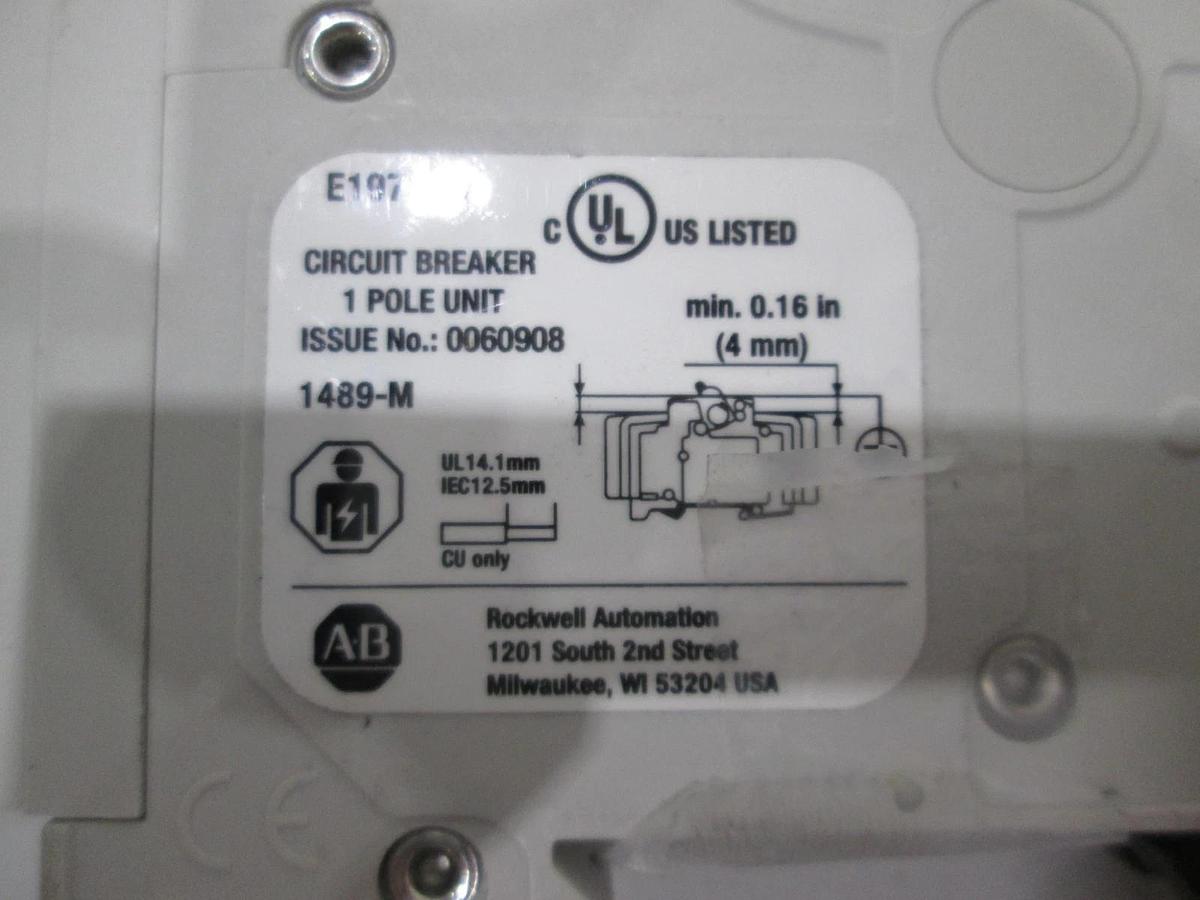 Used Allen Bradley, 1489-M1C400, Circuit Breaker, Single Pole, 40A, NWOB, Lot of 2