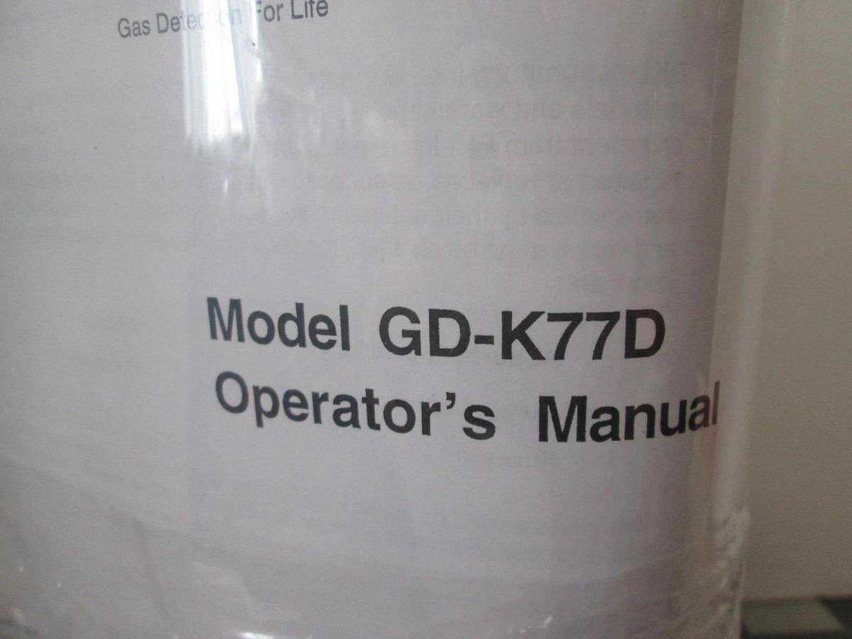 Riken Keiki, GD-K77D, Smart Gas Detector, NH3 Sensor w/ Readout and Manual, New
