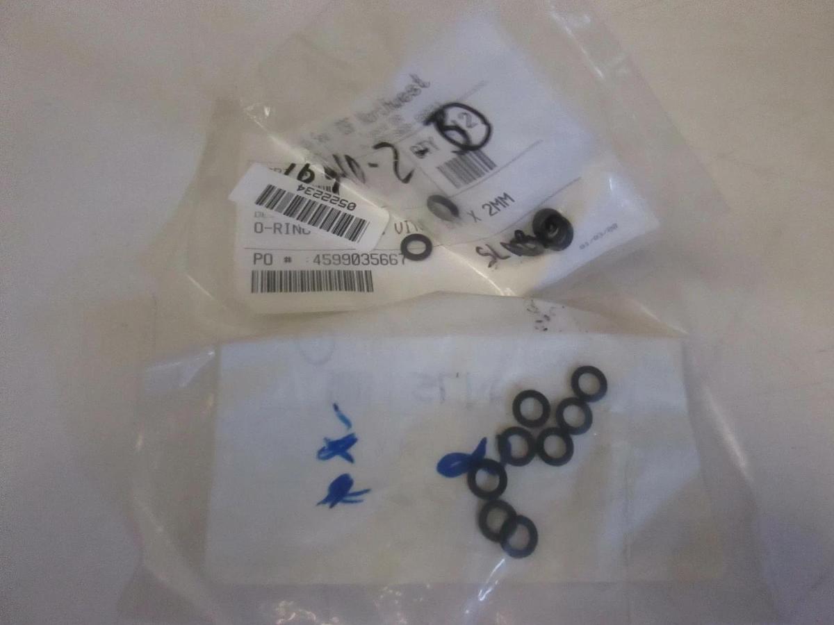 Used California Seal, 0522234, Black O-Ring, Metric Viton 6MM X 2MM, Lot of 20, NIP