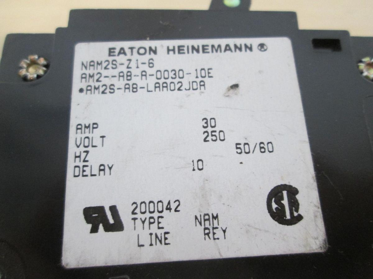 Used Heinemann, AM2-AB-A-0030-10E, 2 Pole Circuit Breaker, 250V, 30A, Used
