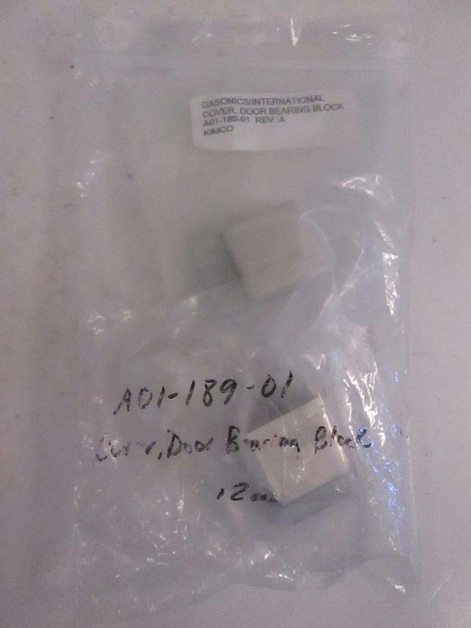 Used Gasonics Door Bearing Block Cover, A01-189-01, New Lot of 2
