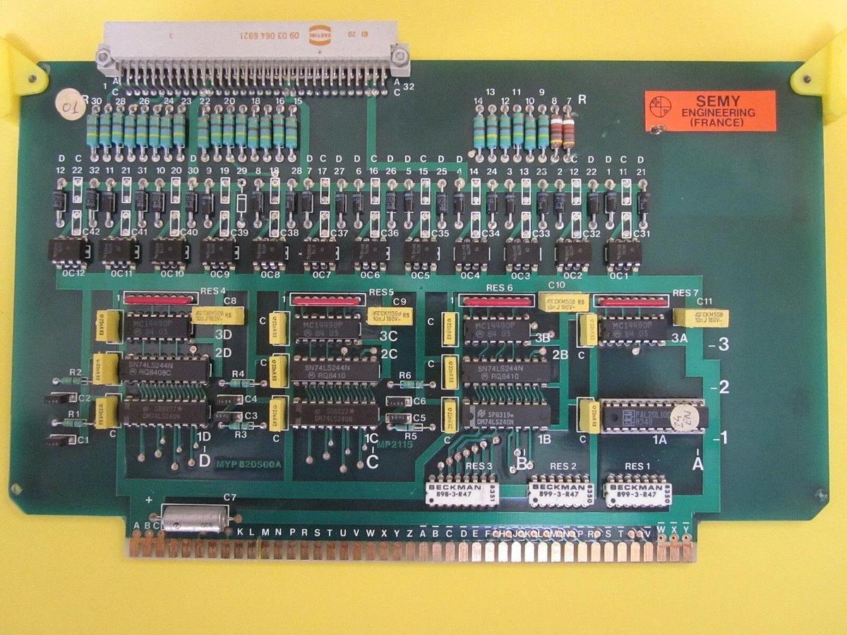 Used Semy Engineering MYP 820500A Board, Used