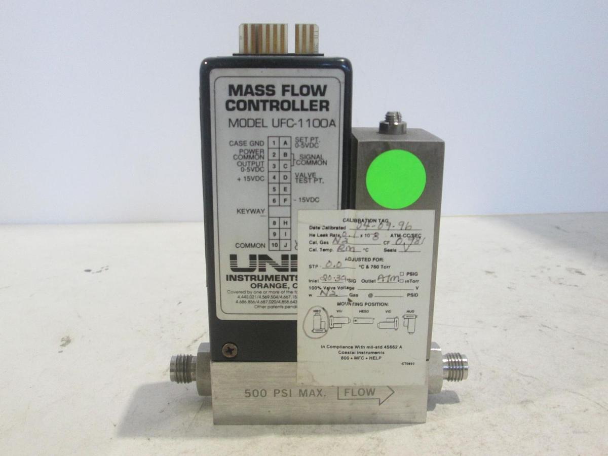Used Unit, UFC-1100A, Mass Flow Controller, 5 SLM, O2, Used