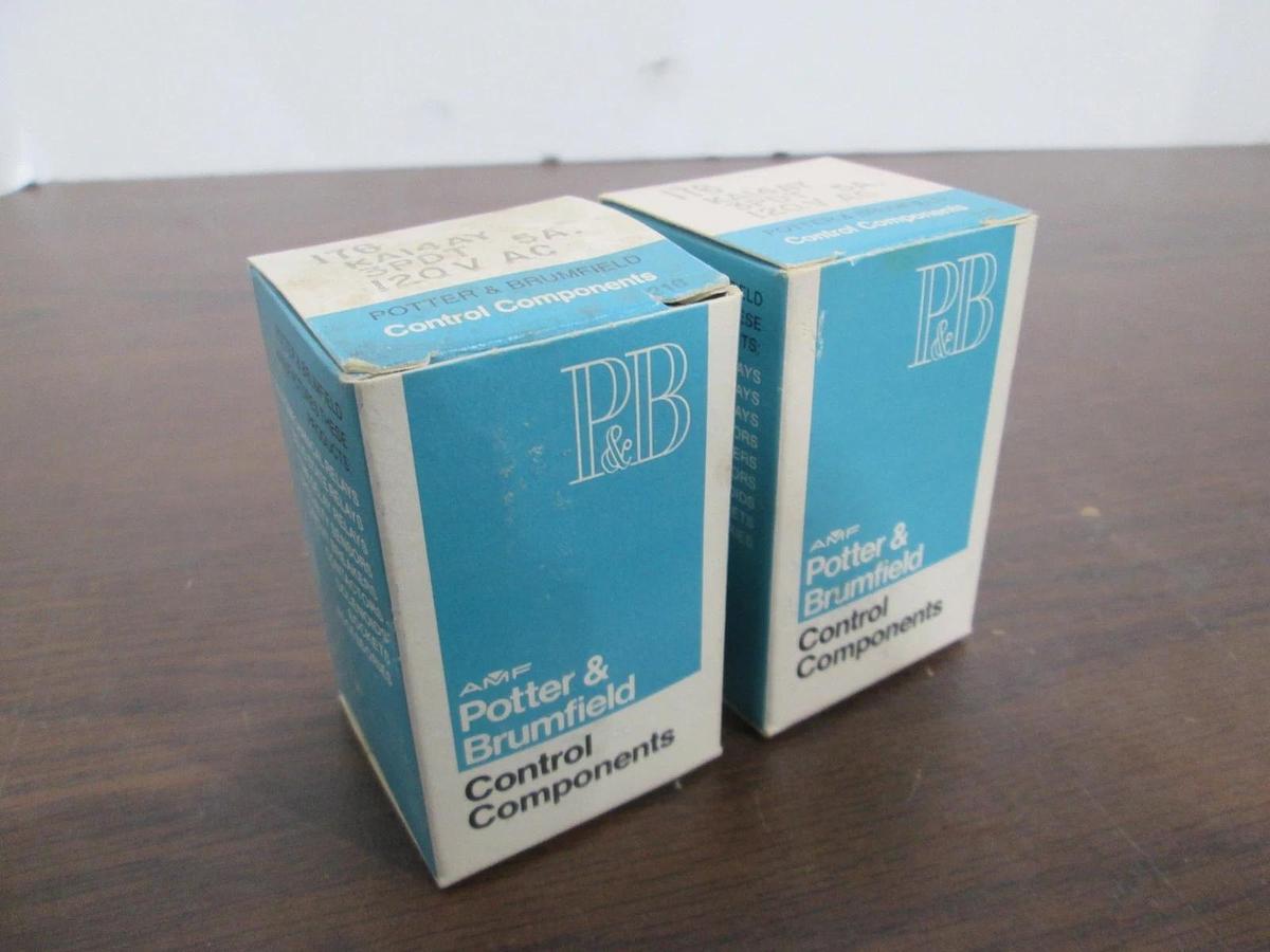Potter & Brumfield, KA14AY, Relay, 120V, New, Lot of 2