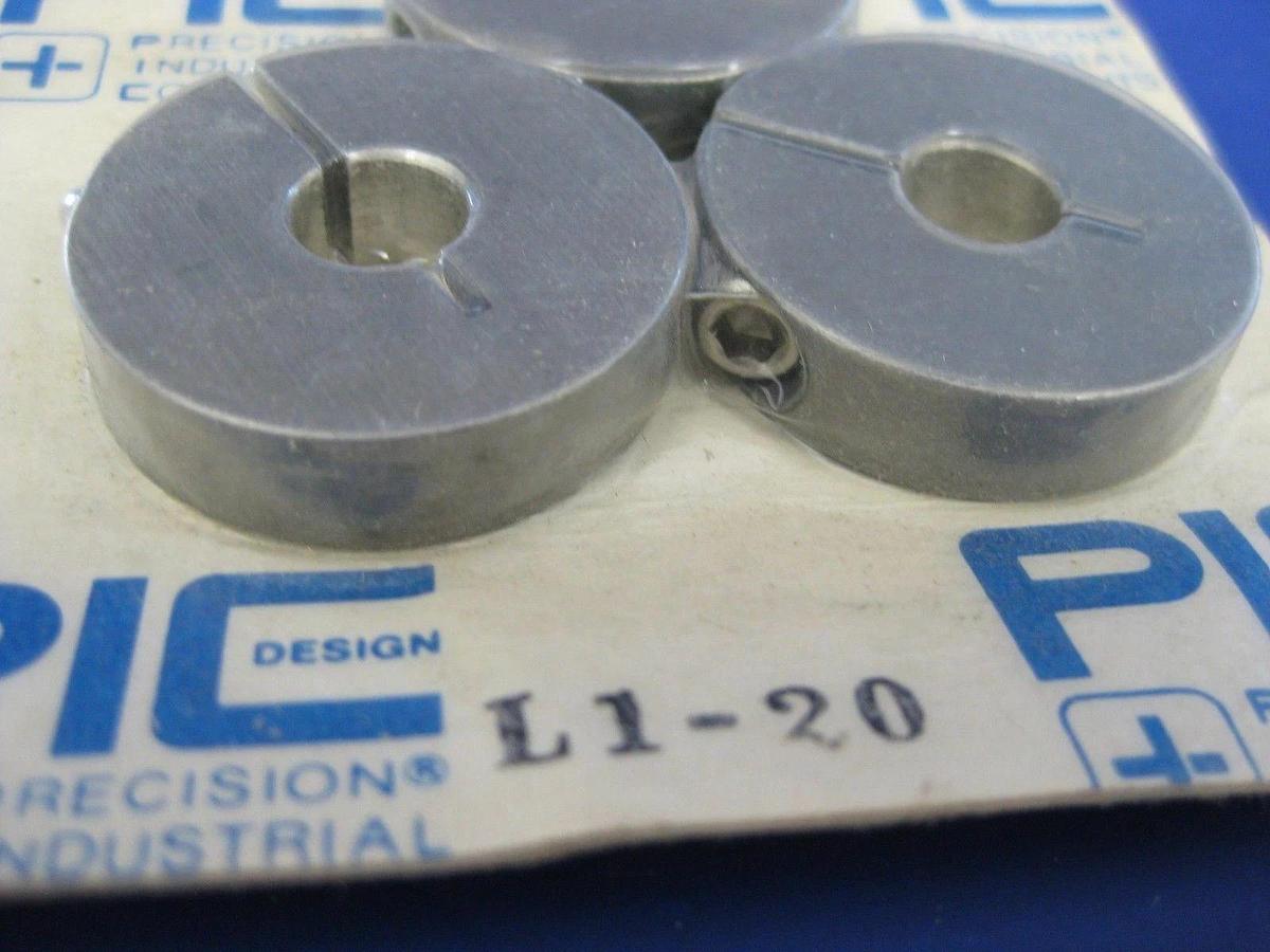 PIC Design L1-20 Clamp, Stainless Steel, 5/16" Bore, Lot of 5 NEW
