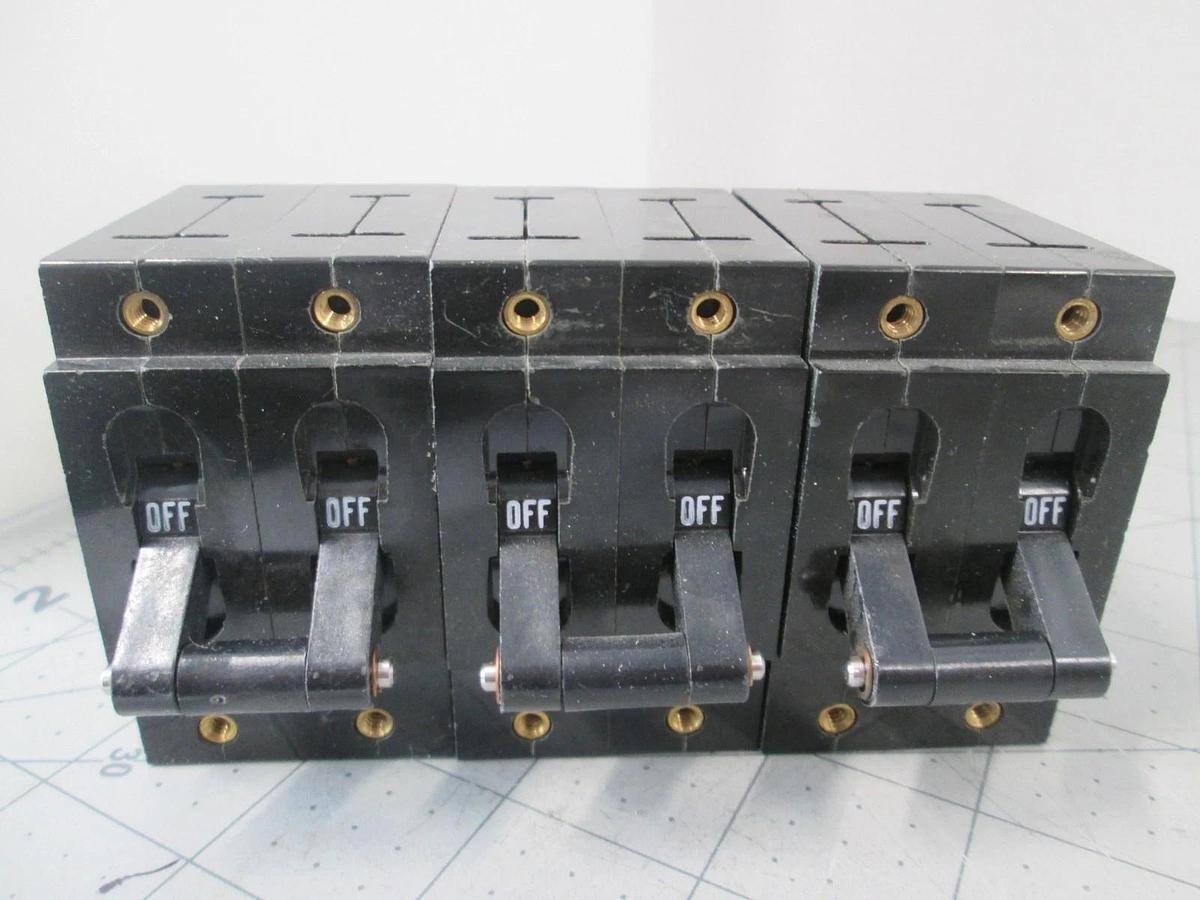 Used Potter & Brumfield, Circuit Breaker, W92-X112-7, 5A, 277 VAC, Used, Lot of 3
