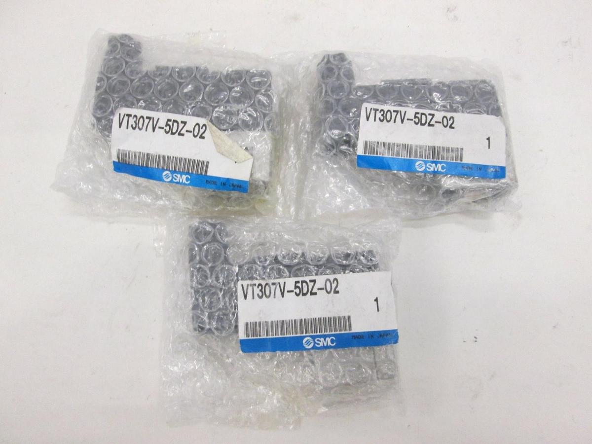SMC, VT307V-5DZ-02, Solenoid Valve, New, Lot of 3