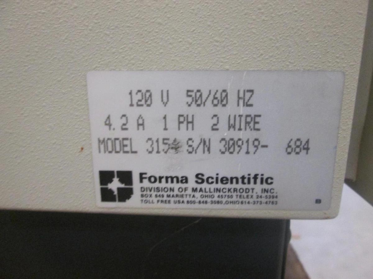 Used FORMA SCIENTIFIC, MODEL 3154, WATER JACKETED INCUBATOR, Used