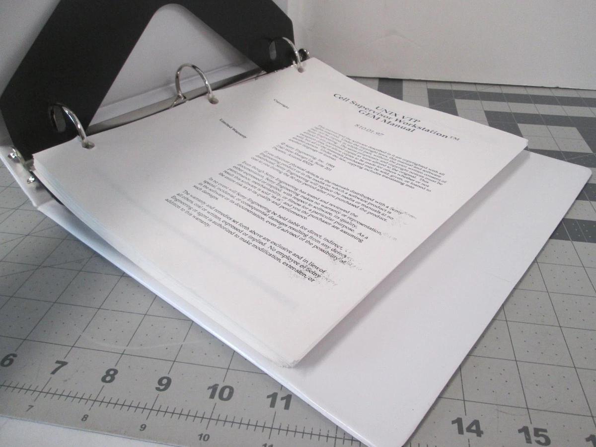 Used Semy, 810.01.97, UNIX VTP Cell Supervisor Workstation GEM Manual, Used