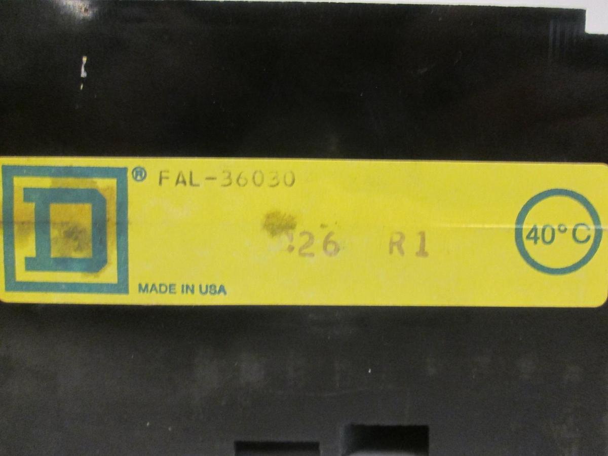 Used Square D FAL36030 Circuit Breaker, 30 AMP, 3 Pole