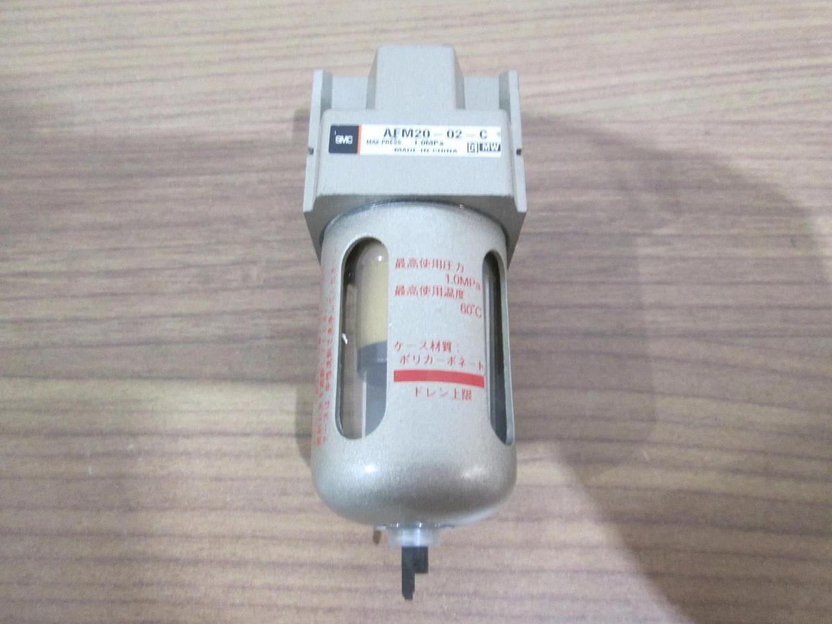 SMC, AFM20-02-C, Pneumatic Filter, Used