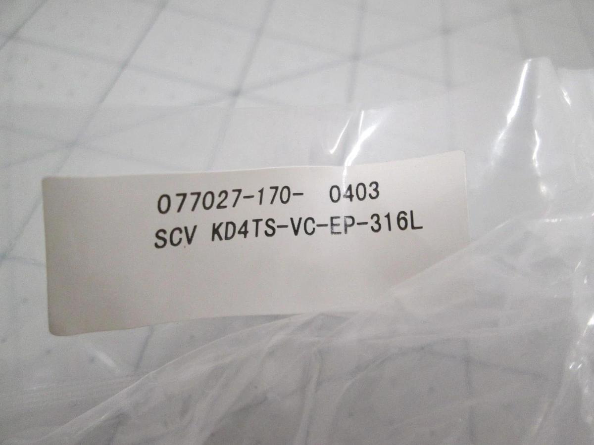 Kitz, KD4TS-VC-EP-316L, SCV Two Step Valve, PCTFE-Seat, New