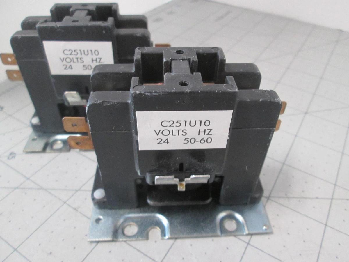 Arrow Hart Contactor C251U10, 24V, 50/60Hz, New, Lot of 2