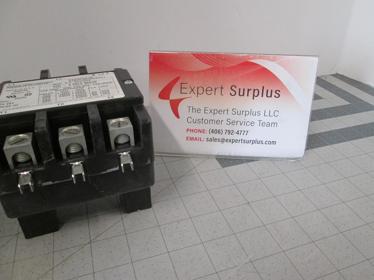 Used Arrow Hart, ACC937U10, 3 Pole Contactor, 90A 600V 24VAC, Coil Model 96