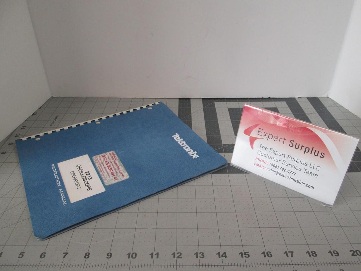 Used Tektronix, 2213, Oscilloscope Operators, Instruction Manual, Used
