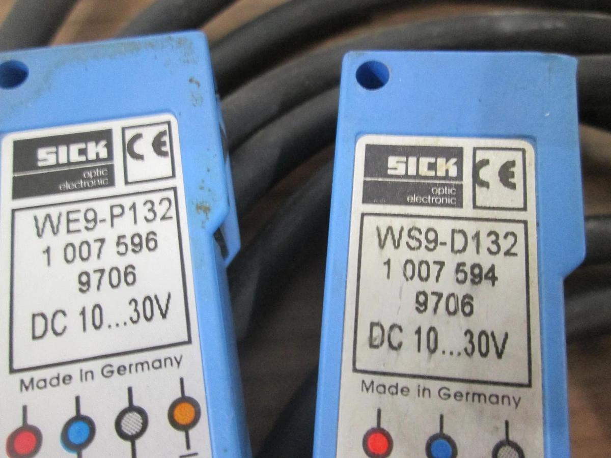 Used Sick, WS9-D132, Photoelectric Sensor, DC 10, 30V, Used Lot of 2