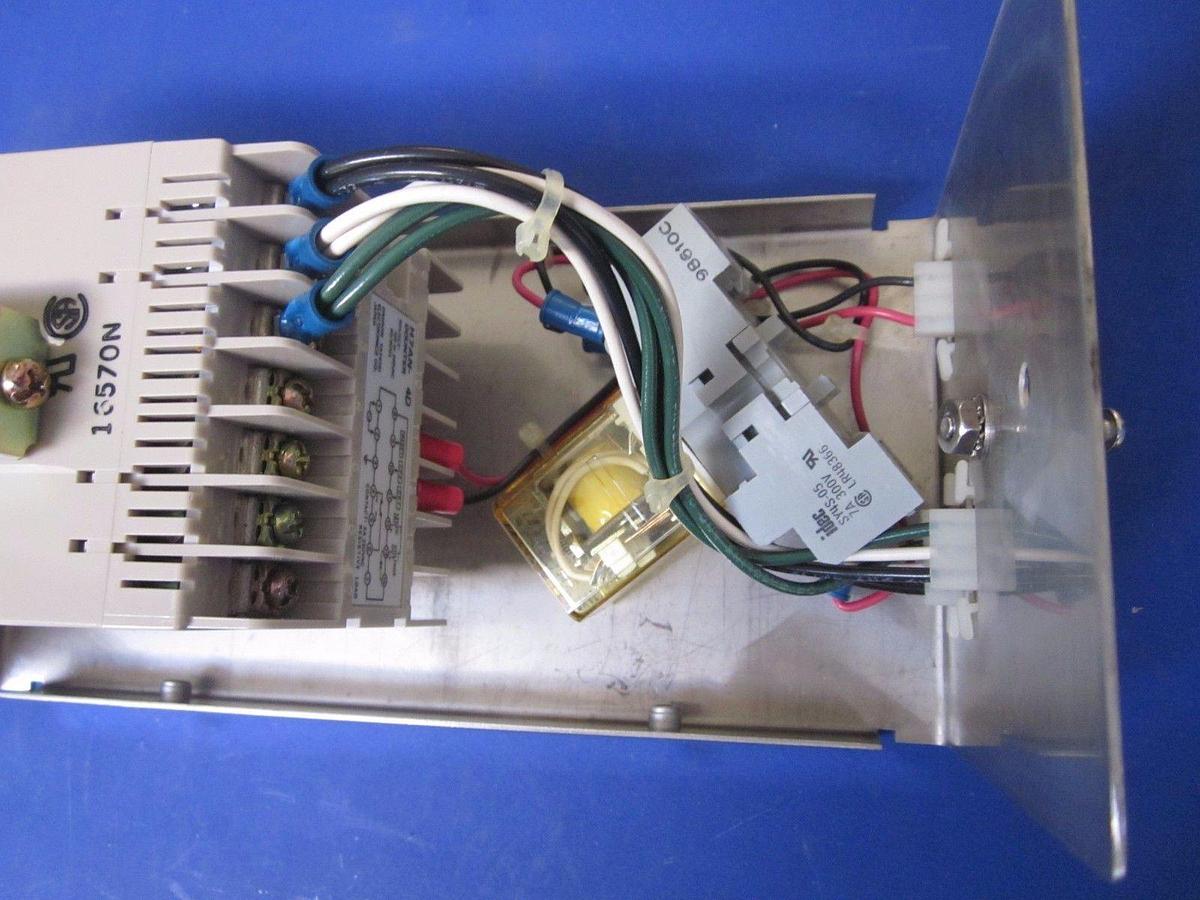 Used Omron H7AN-4D Digital Counter Assembly with IDEC RY4S-U Relay, Used