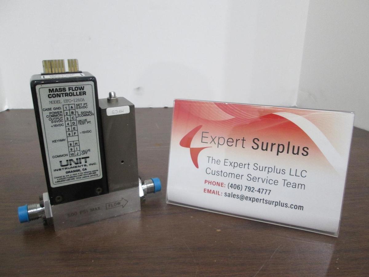 Used Unit, UFC-1260A, 1 SLM, HCL, Mass Flow Controller, 1/4" Port, Used