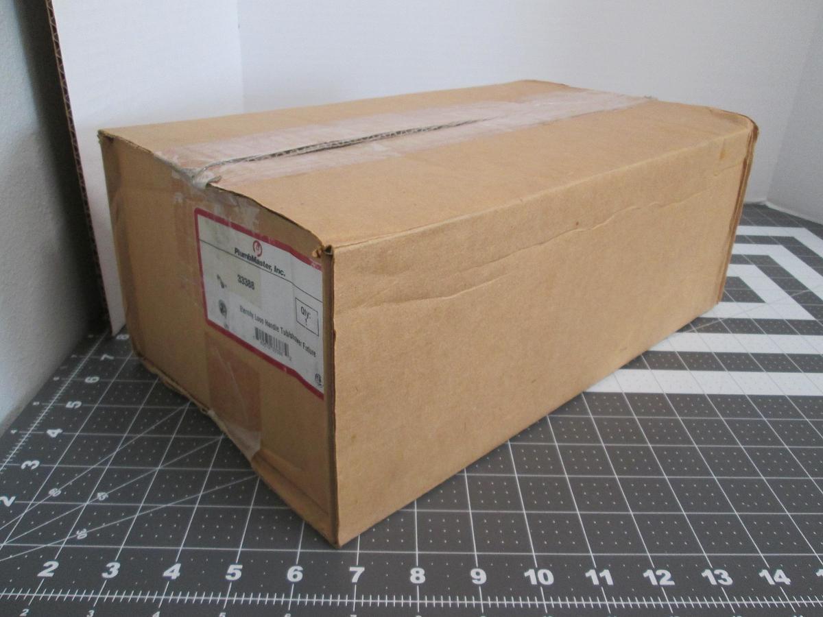 Used Plumbmaster Eternity, 33388, Loop Handle Tub Shower Fixture Silver New in Box