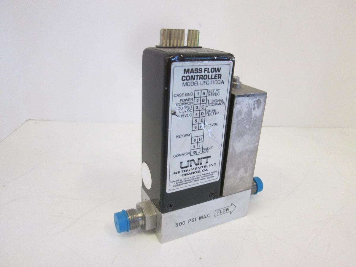 Used Unit Instruments, UFC-1100A, Mass Flow Controller, 25 SCCM, (CH3O)3B, Used